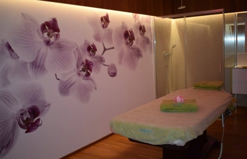 Cabina de masaje en el Spa Suitopia Calpe